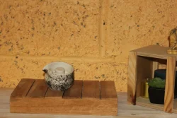 20230911 - Cendrier projection encre noire