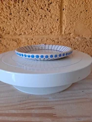 20240803 – Petite assiette plate décor bleu