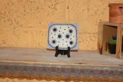 20241117 - Vide poches Blanc avec points bleus